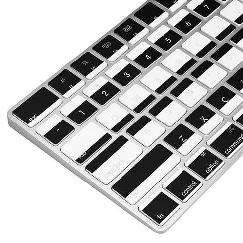 White and Black Stripes Magic Keyboard Skin