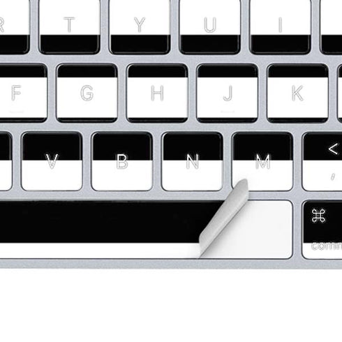 White and Black Stripes Magic Keyboard Skin