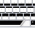 White and Black Stripes Magic Keyboard Skin