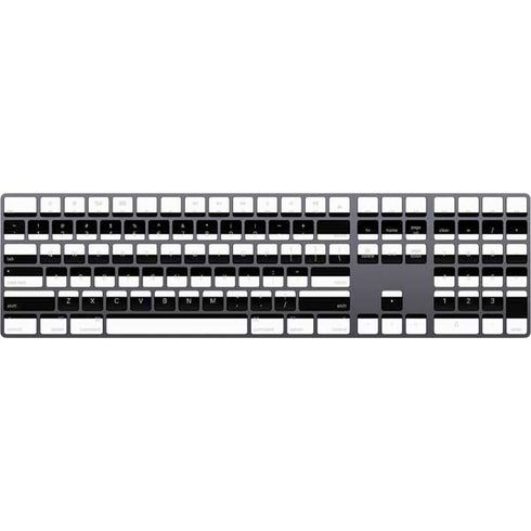 White and Black Stripes Magic Keyboard with Numeric Keypad Skin