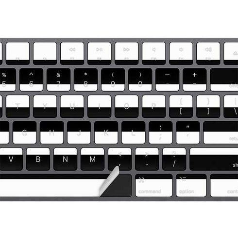 White and Black Stripes Magic Keyboard with Numeric Keypad Skin