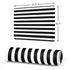 White and Black Stripes Gaming Mouse Pad