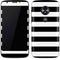 White and Black Stripes Moto E5 Play Skin
