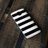 White and Black Stripes Moto E5 Plus Skin
