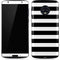 White and Black Stripes Moto G6 Skin