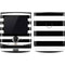White and Black Stripes Motorola RAZR Skin