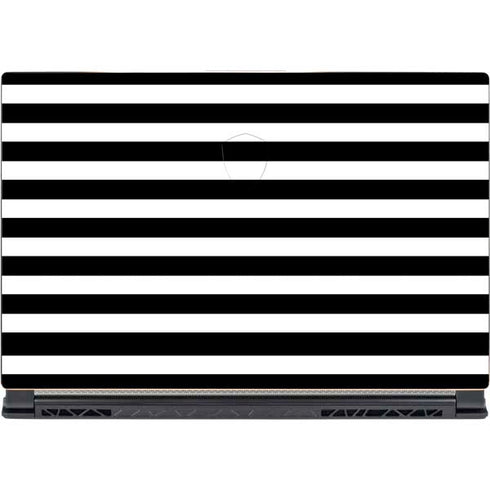 White and Black Stripes MSI GS65 Stealth Laptop Skin