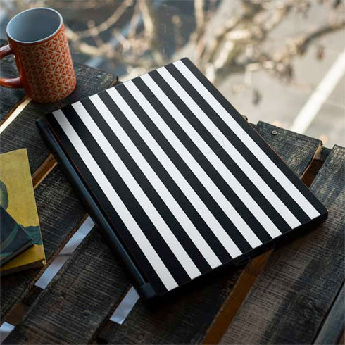 White and Black Stripes MSI GS65 Stealth Laptop Skin