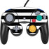 White and Black Stripes Nintendo GameCube Controller Skin