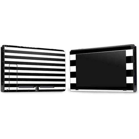 White and Black Stripes Nintendo Switch Bundle Skin
