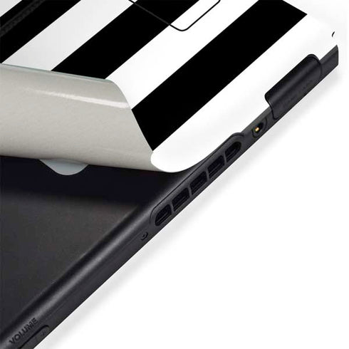 White and Black Stripes Nintendo Switch Bundle Skin