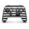 White and Black Stripes Nintendo Switch Pro Controller Skin