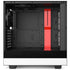 White and Black Stripes NZXT H510 Compact ATX Mid-Tower Case Skin