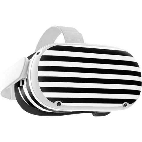 White and Black Stripes Oculus Quest 2 Skin