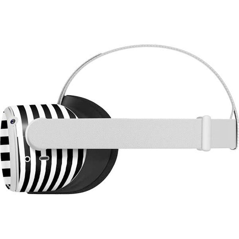 White and Black Stripes Oculus Quest 2 Skin