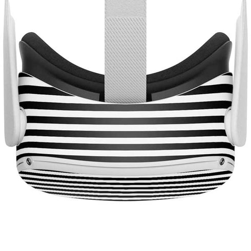 White and Black Stripes Oculus Quest 2 Skin