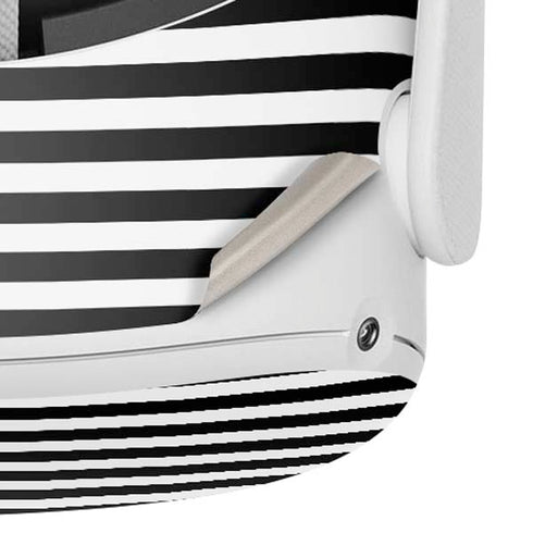 White and Black Stripes Oculus Quest 2 Skin