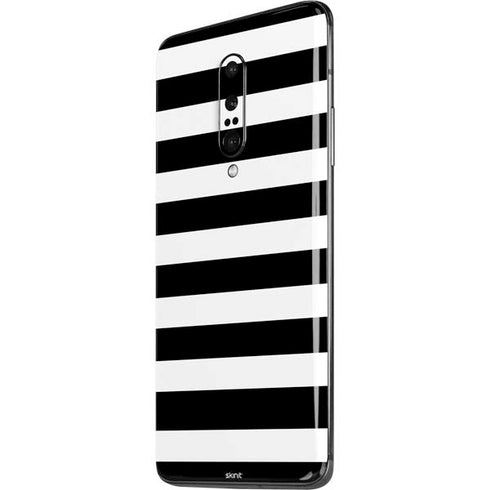 White and Black Stripes OnePlus 7 Pro Skin