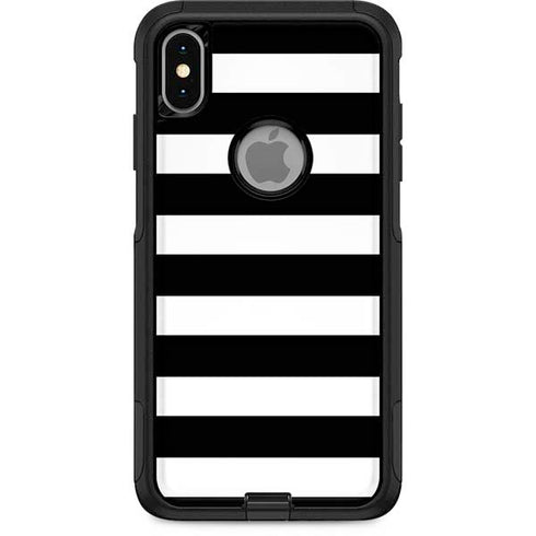 White and Black Stripes Otterbox Commuter iPhone Skin