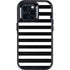 White and Black Stripes Otterbox Defender iPhone Skin