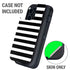 White and Black Stripes Otterbox Defender iPhone Skin