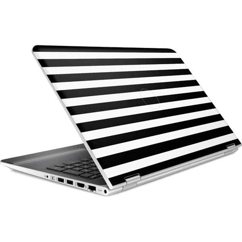 White and Black Stripes HP Pavilion Skin