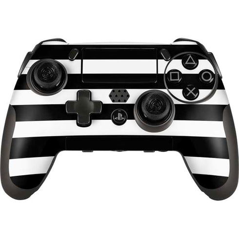 White and Black Stripes PlayStation Scuf Vantage 2 Controller Skin