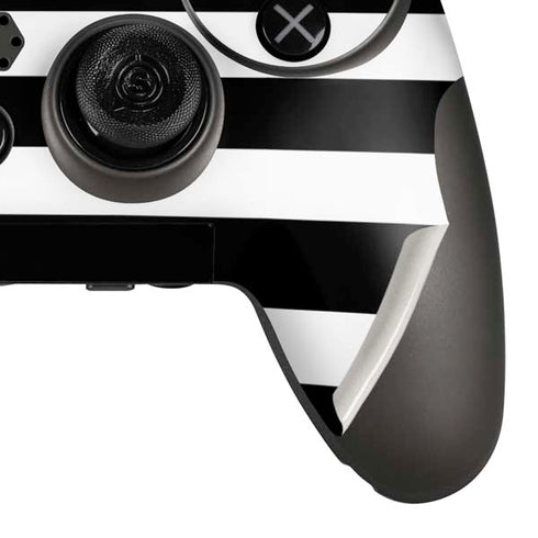 White and Black Stripes PlayStation Scuf Vantage 2 Controller Skin