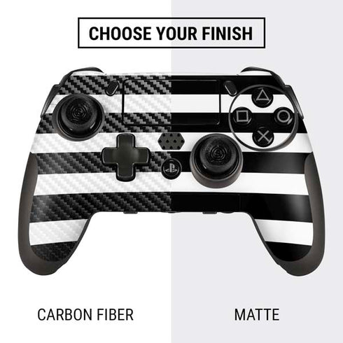 White and Black Stripes PlayStation Scuf Vantage 2 Controller Skin