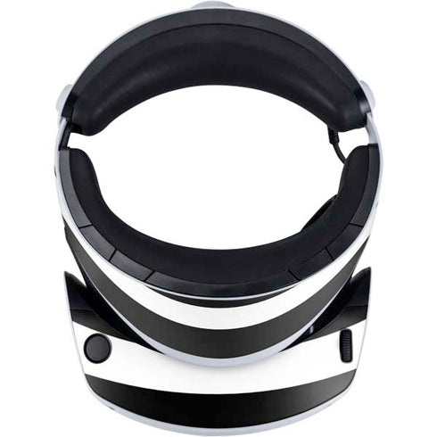 White and Black Stripes PlayStation VR2 Skin