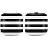 White and Black Stripes PowerBeats Pro Skin