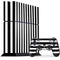 White and Black Stripes PS4 Console and Controller Bundle Skin
