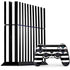 White and Black Stripes PS4 Console and Controller Bundle Skin