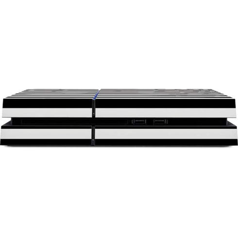White and Black Stripes PS4 Console Skin