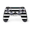 White and Black Stripes PS4 Pro/Slim Controller Skin