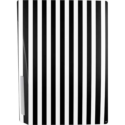 White and Black Stripes PS5 Console Skin
