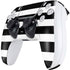 White and Black Stripes PS5 Controller Skin