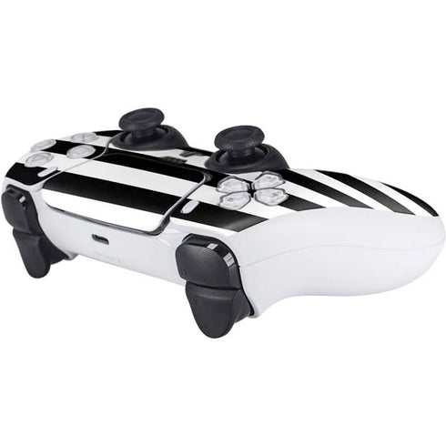 White and Black Stripes PS5 Controller Skin