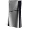White and Black Stripes PS5 Slim Disk Console Skin