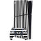 White and Black Stripes PS5 Slim Digital Edition Bundle Skin