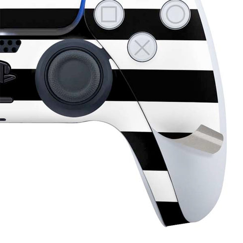 White and Black Stripes PS5 Slim Digital Edition Bundle Skin