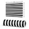 White and Black Stripes Gaming Mouse Pad