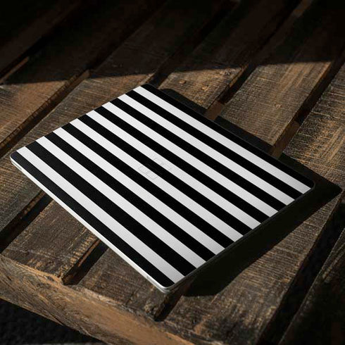 White and Black Stripes Surface Laptop 3 13.5in Skin
