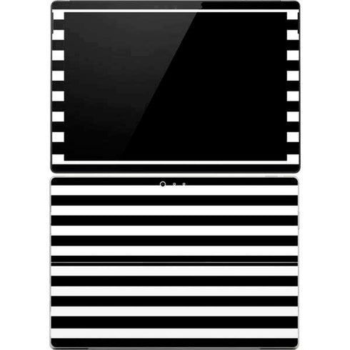 White and Black Stripes Surface Pro 4 Skin