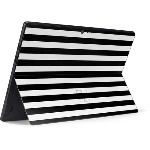 White and Black Stripes Surface Pro 6 Skin