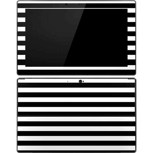 White and Black Stripes Surface Pro Tablet Skin
