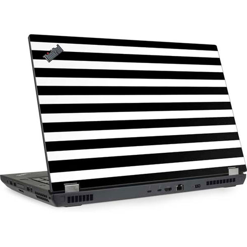 White and Black Stripes Lenovo ThinkPad Skin