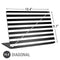 White and Black Stripes Universal Laptop 16.6in (13.4 x 9.7in) Skin