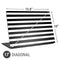 White and Black Stripes Universal Laptop 17in (13.8 x 10in) Skin