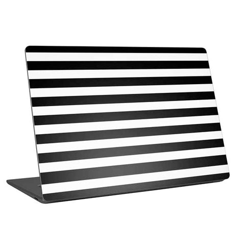White and Black Stripes Universal Laptop 17in (13.8 x 10in) Skin